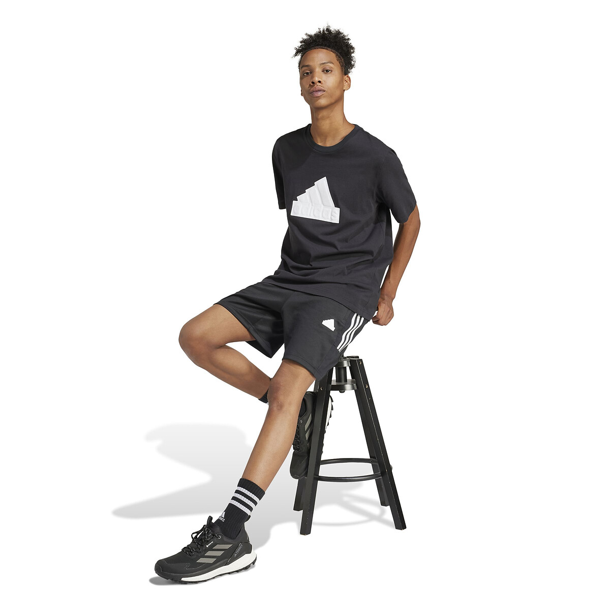 Short 3 bandes Tiro noir, adidas Performance
