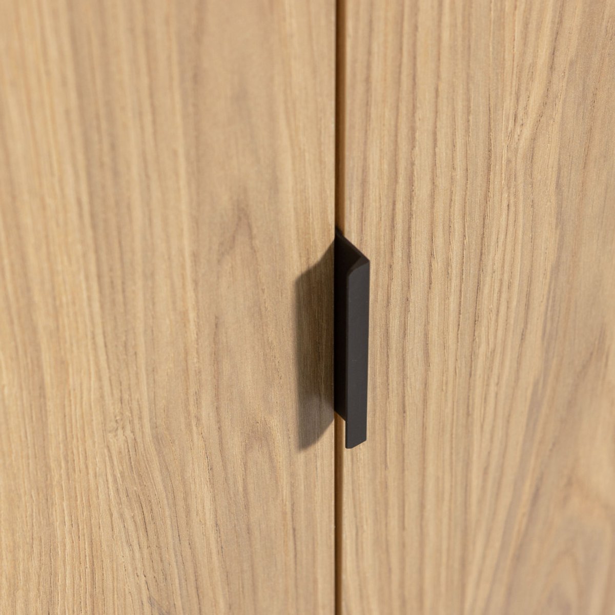 Buffet haut 2 portes 1 tiroir en bois H149cm - SILAS bois clair, WOOOD