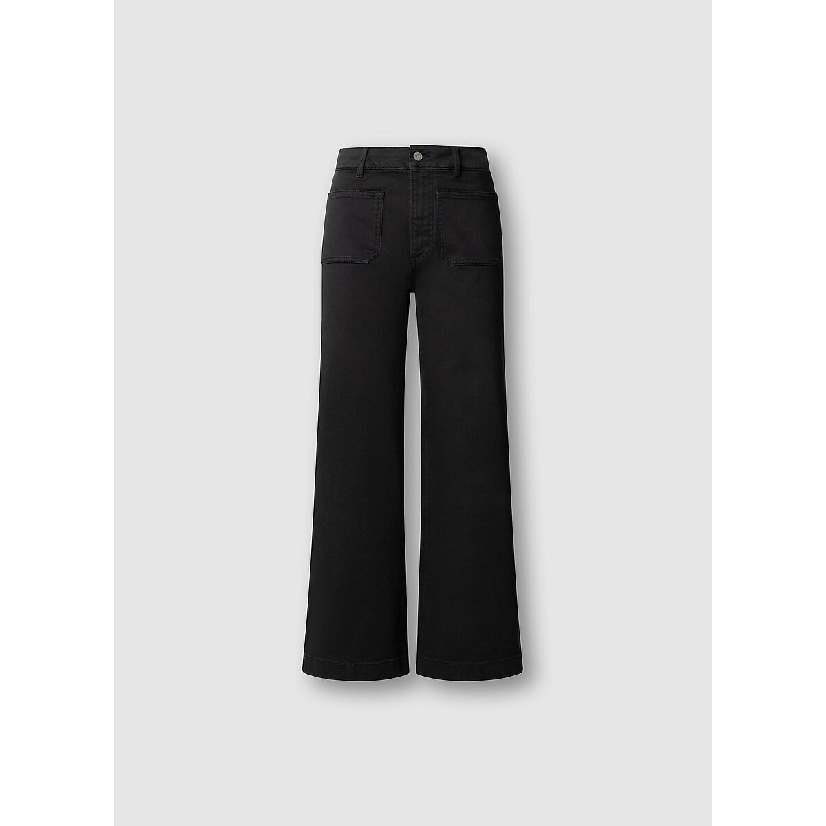 Pantalon large avec poches plaquées noir, PEPE JEANS