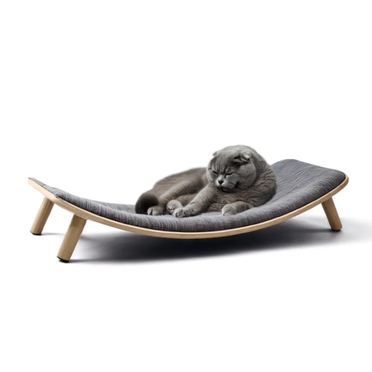 Lit en bois pour chat Loya Large beige, MAMAPETZ