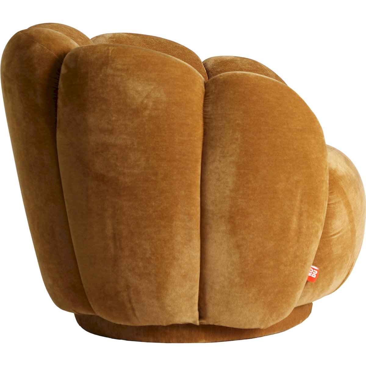 Fauteuil enveloppant contemporain VACIO ocre, RECOLLECTION