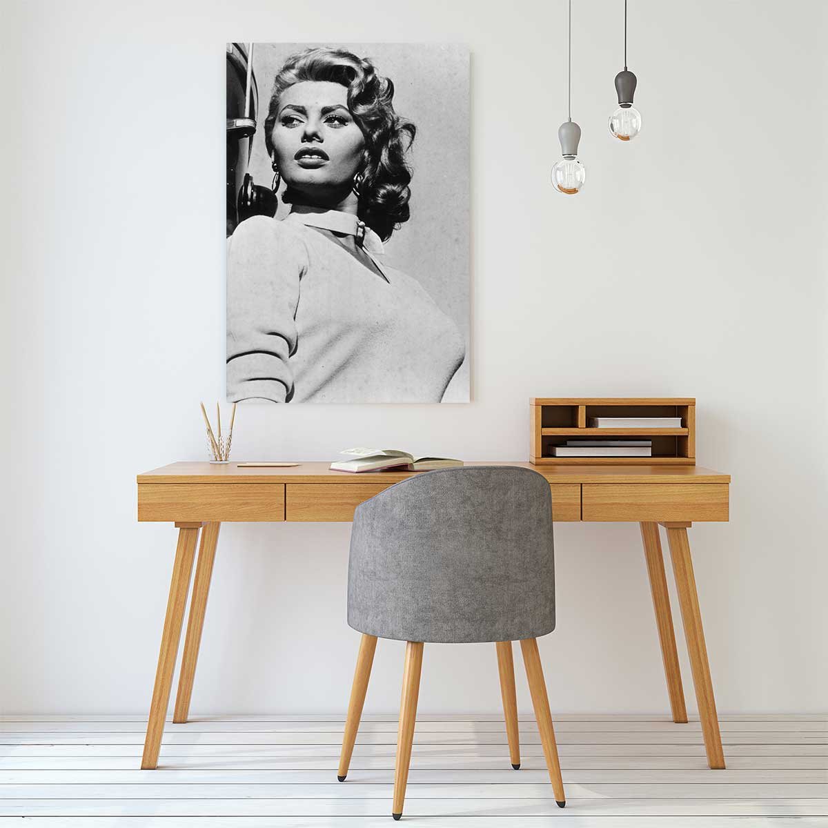 Tableau Scène de film célèbre Sophia Loren tableau alu dibond, HEXOA