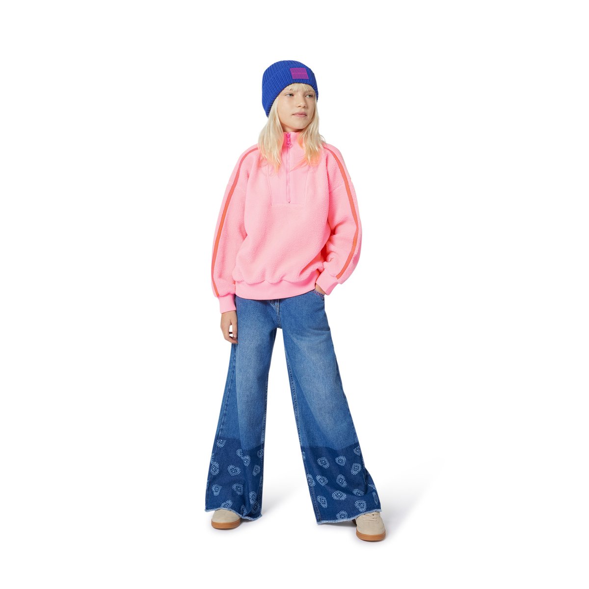 Pantalone in denim 5 tasche stone, BILLIEBLUSH