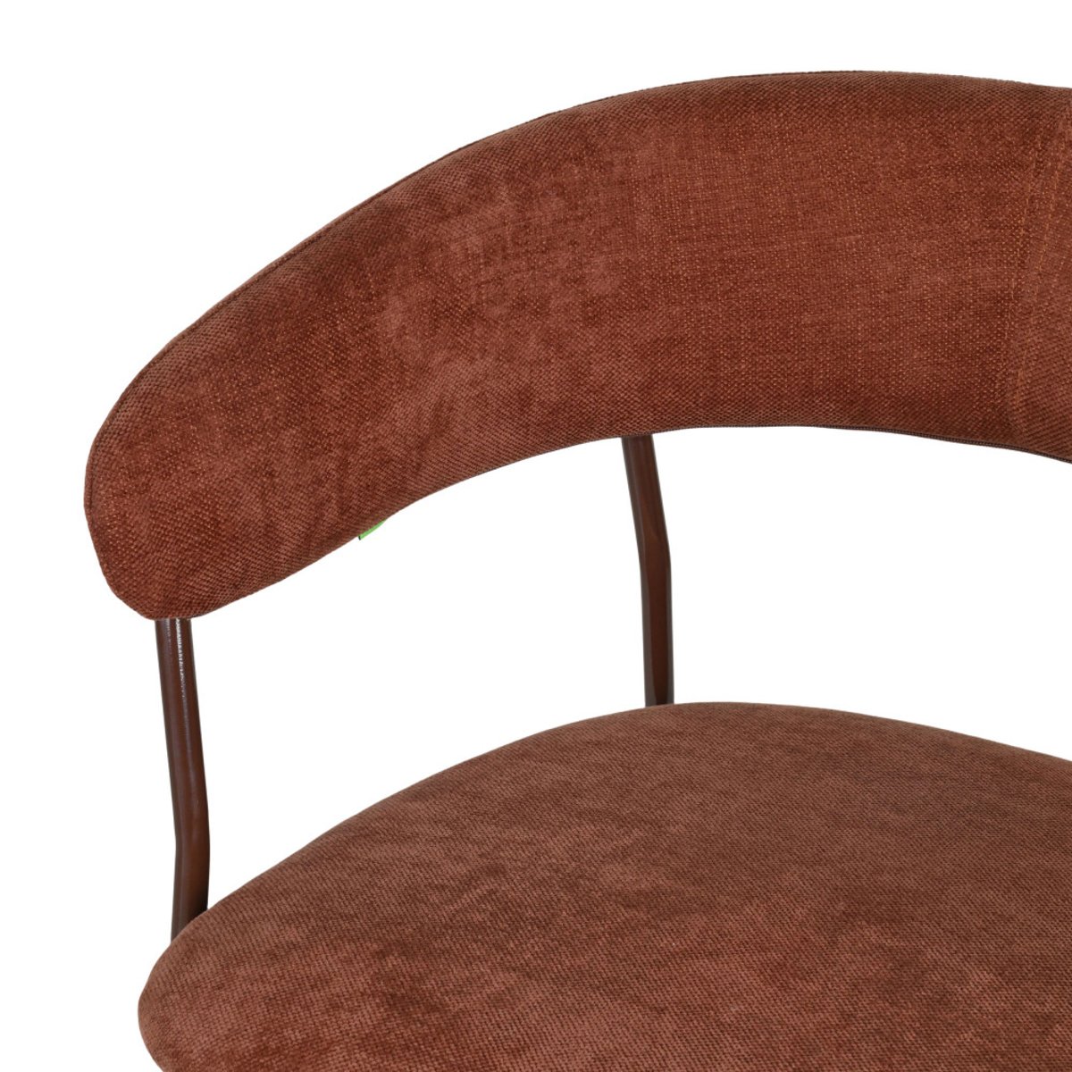 Lot de 2 fauteuils de table en tissu pieds métal- CELESTY bordeaux, DRAWER