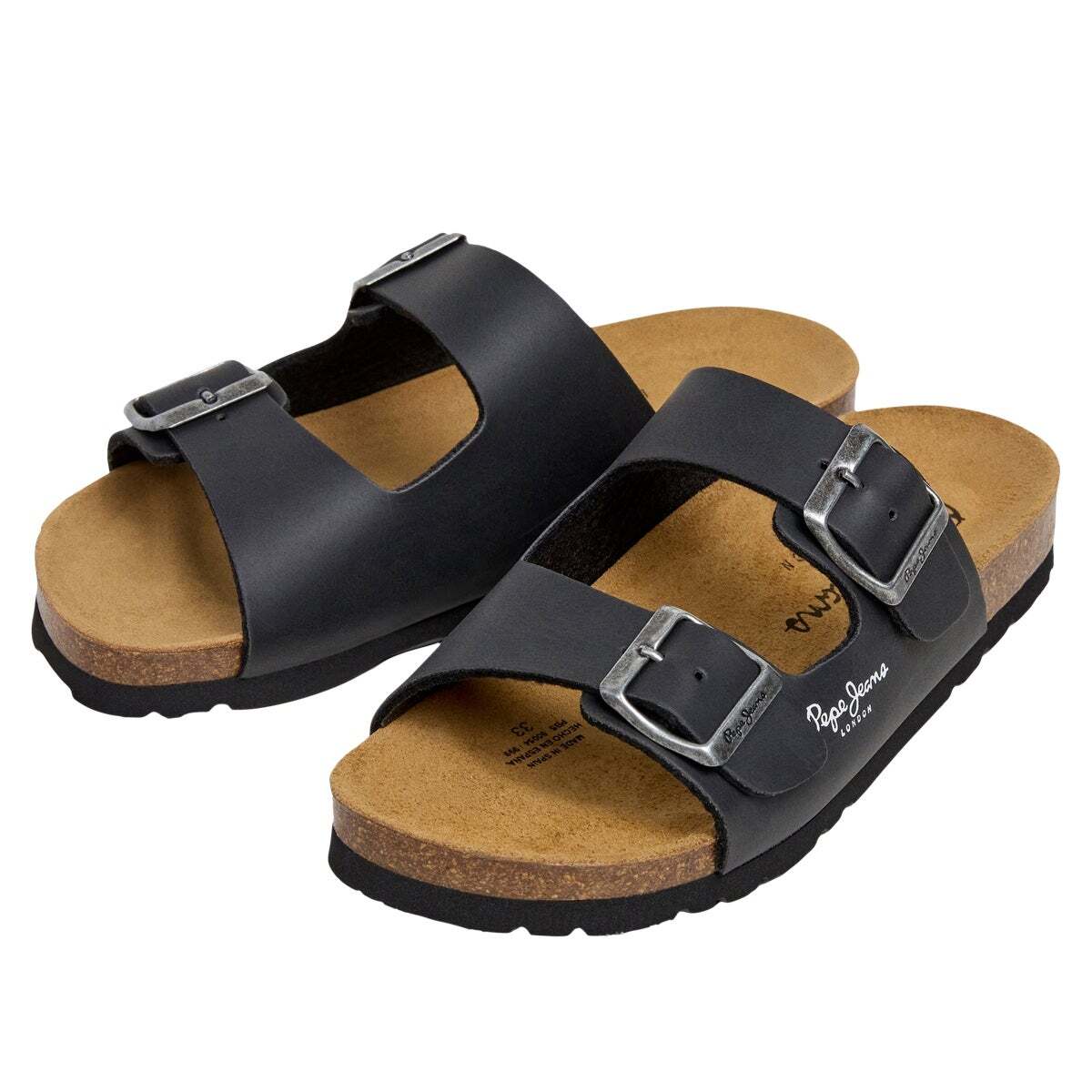 Sandales Avec Double Boucle noir, PEPE JEANS