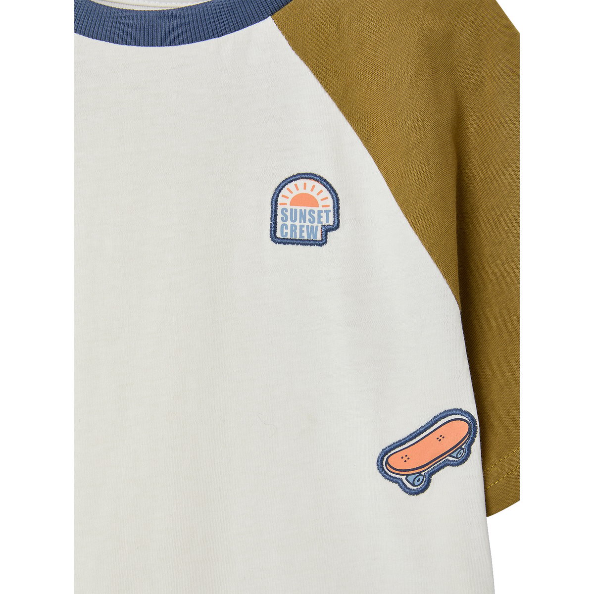 T-shirt manches courtes kaki, VERTBAUDET