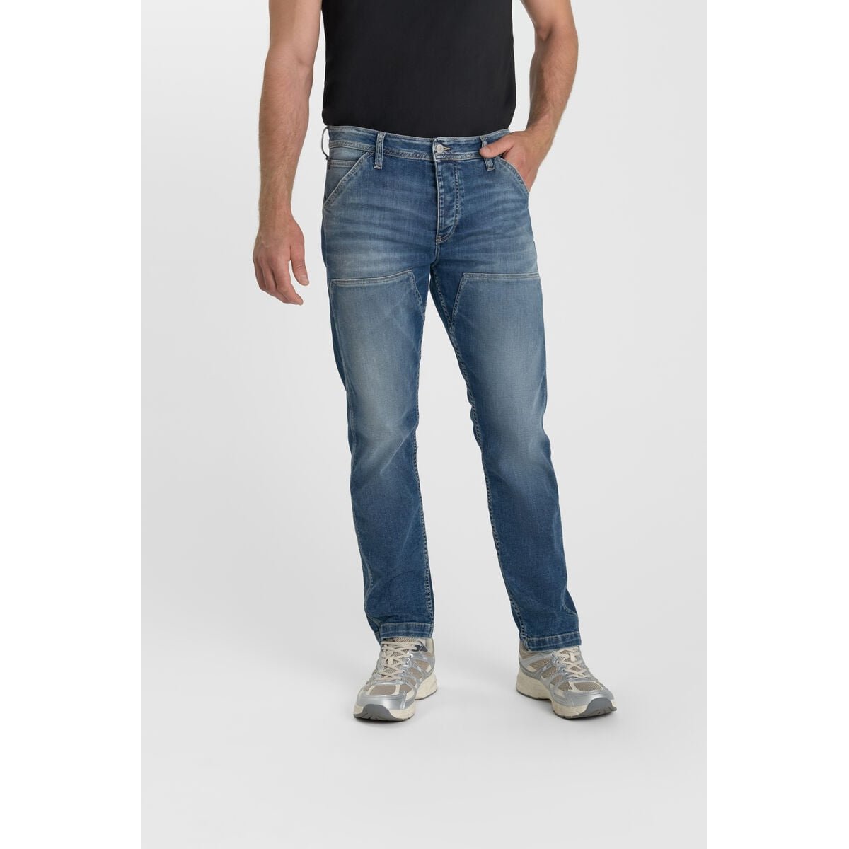 Jeans loose, large loose, longueur 34 blue, LE TEMPS DES CERISES