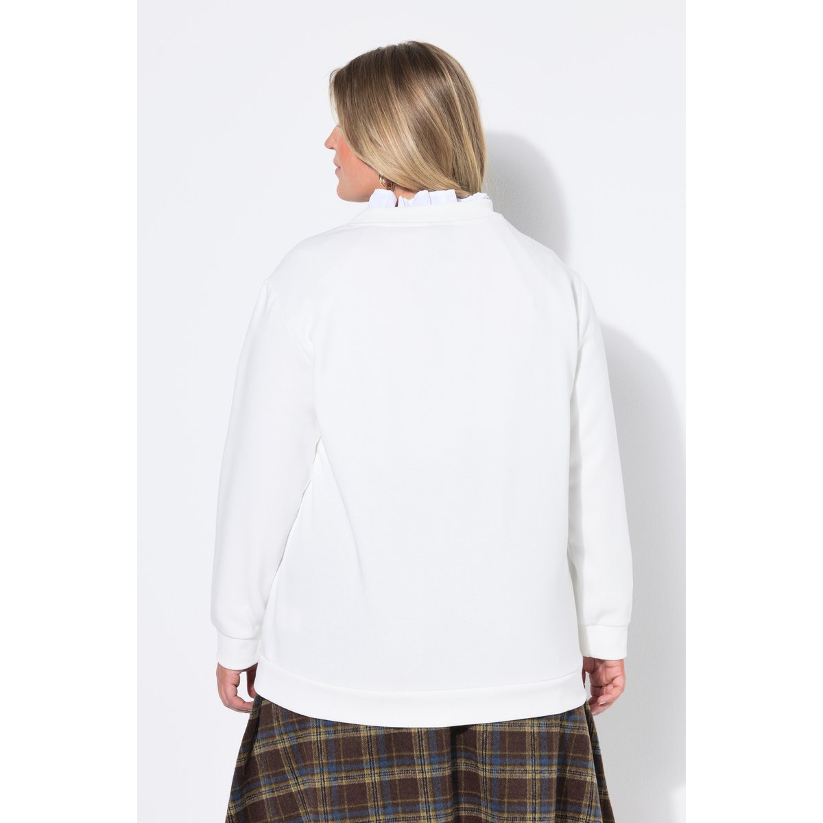 Pull broderie teckels blanc cassé, ULLA POPKEN
