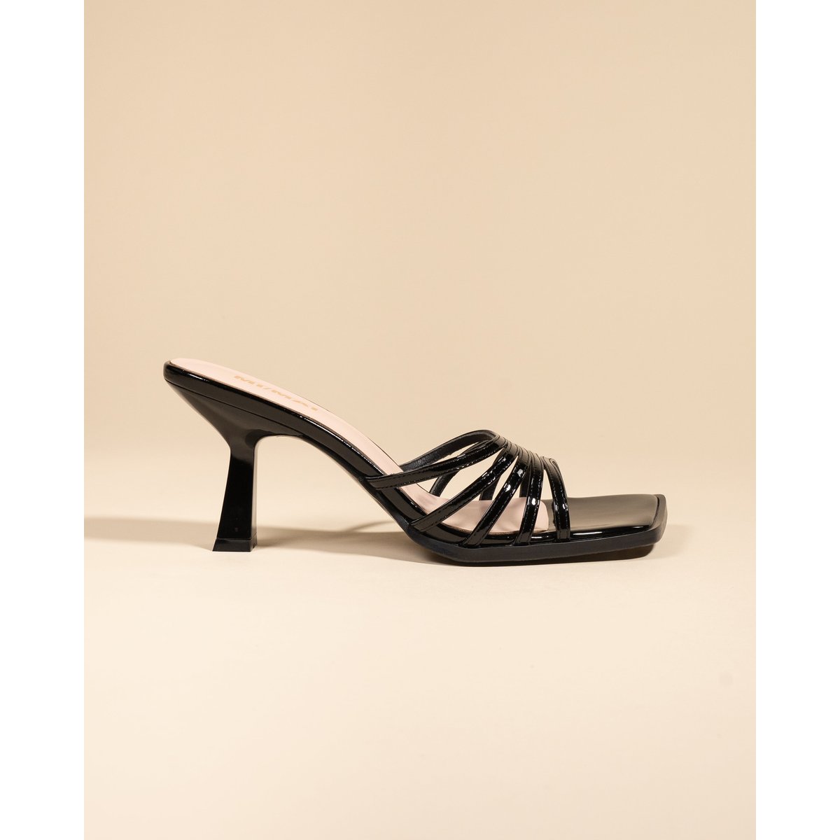 Mules à bout carré ISAMU noir, MI MAI