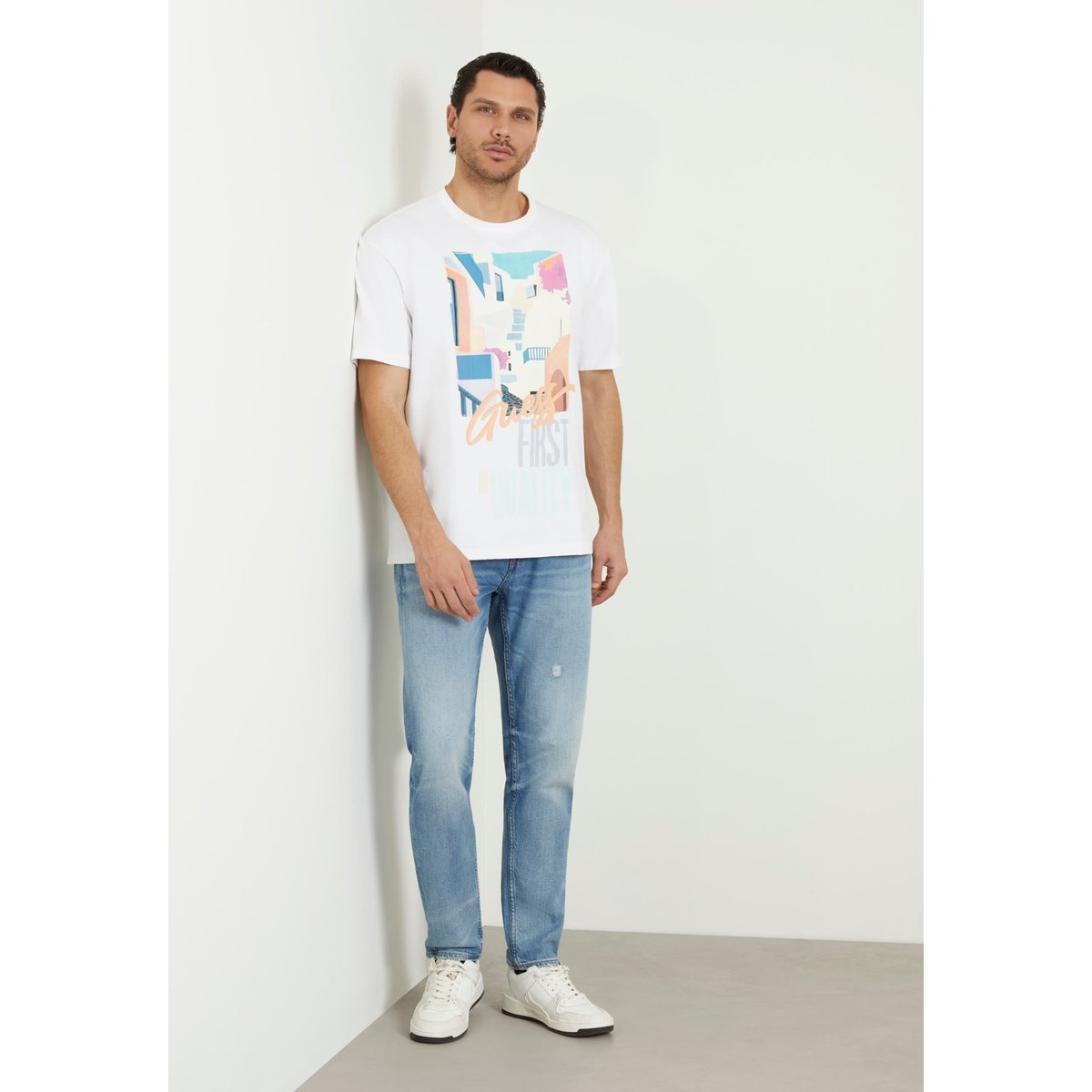Jean Relaxed James bleu, GUESS