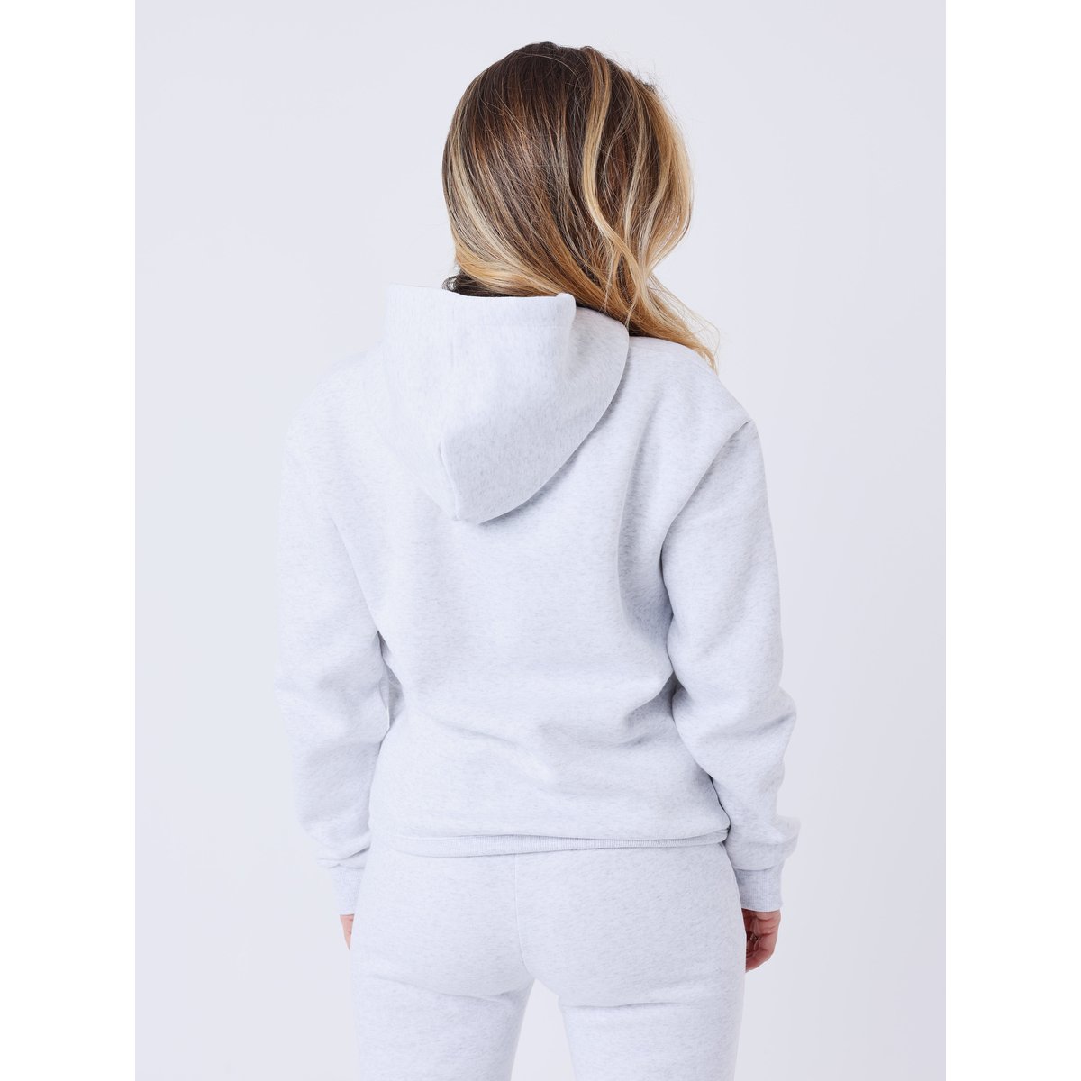 Sweat à Capuche femme Signature gris métal / blanc cassé, PROJECT X