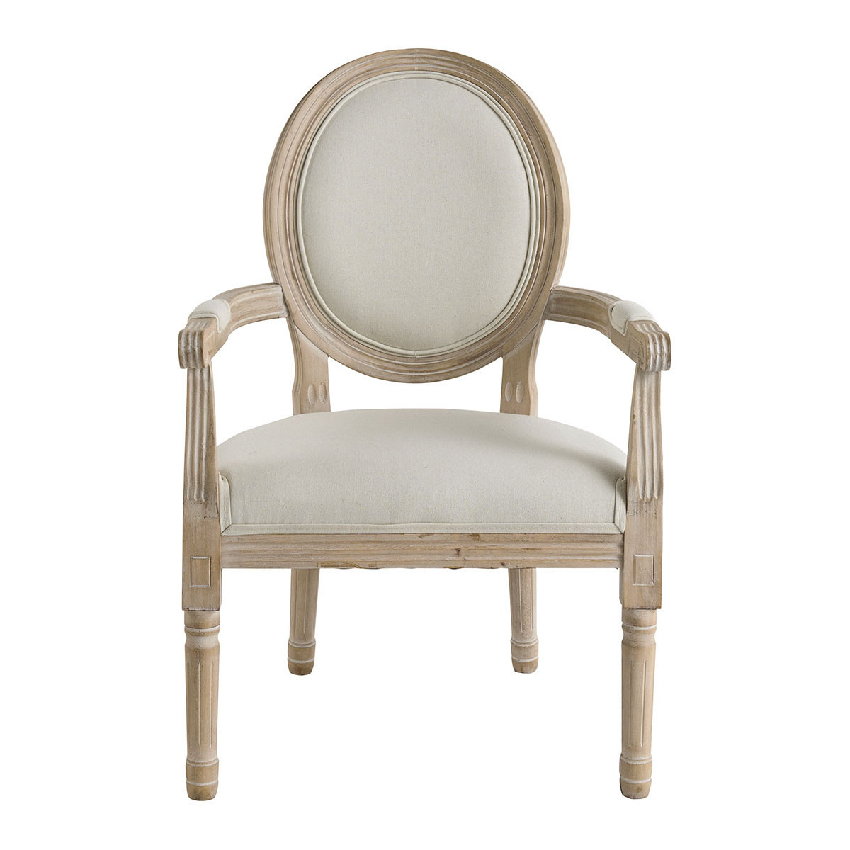 Fauteuil Marie-Antoinette beige, MATHILDE M