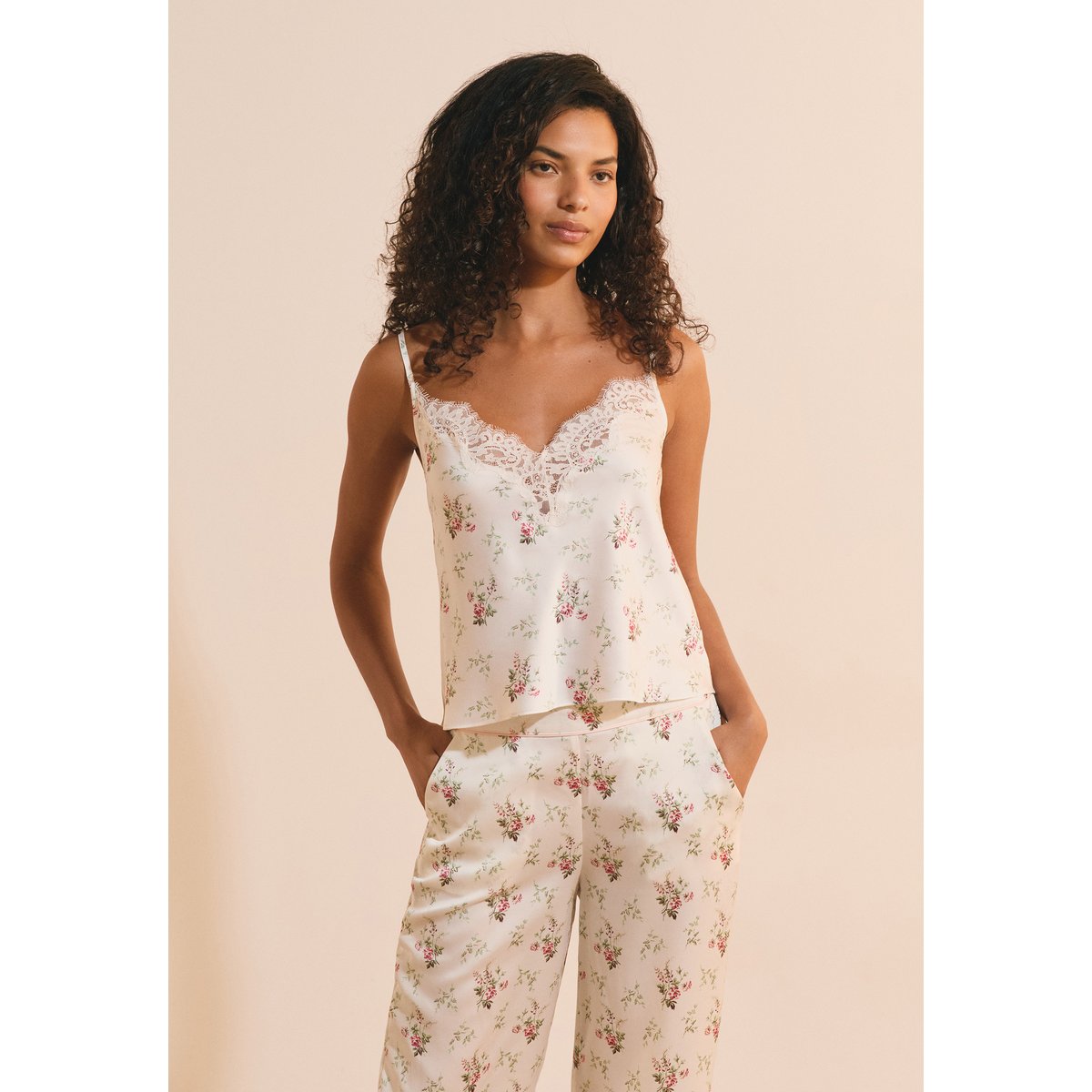 ETAM TOP SALLY - CARACO imp bleu vert, ETAM