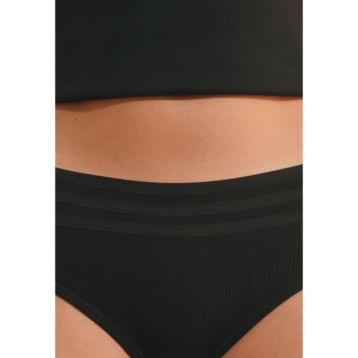 Lot de 3 culottes en coton JOHN noir, ETAM