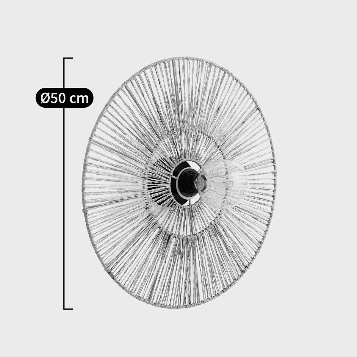 Applique ou plafonnier, rond, diamètre 50 cm, YAKU naturel, LA REDOUTE INTERIEURS