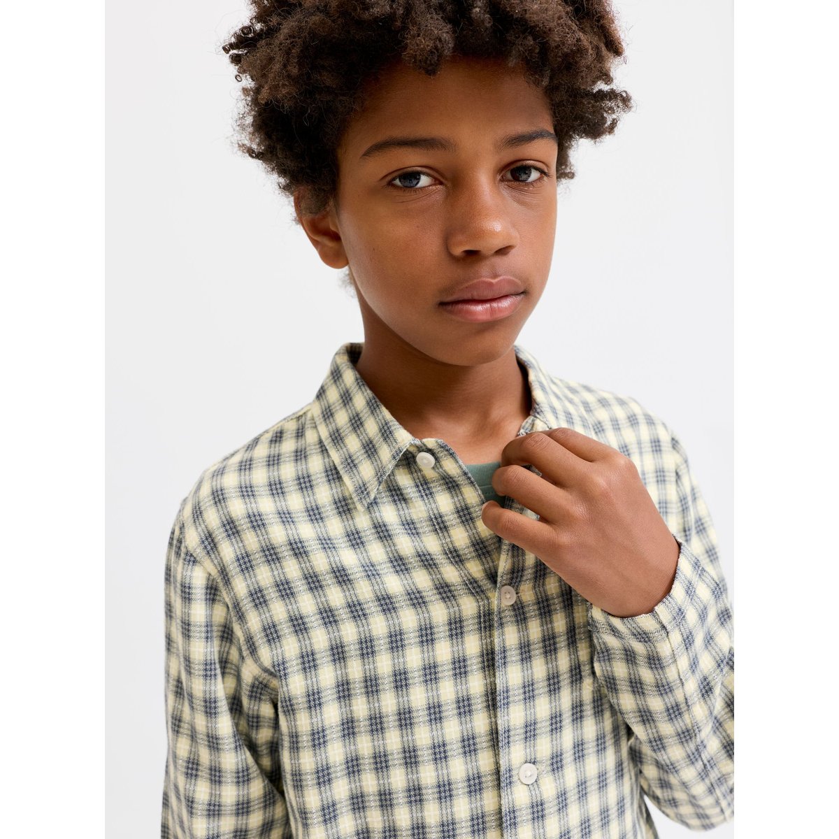 Chemise grise - odyssey gray 1, JACK & JONES JUNIOR
