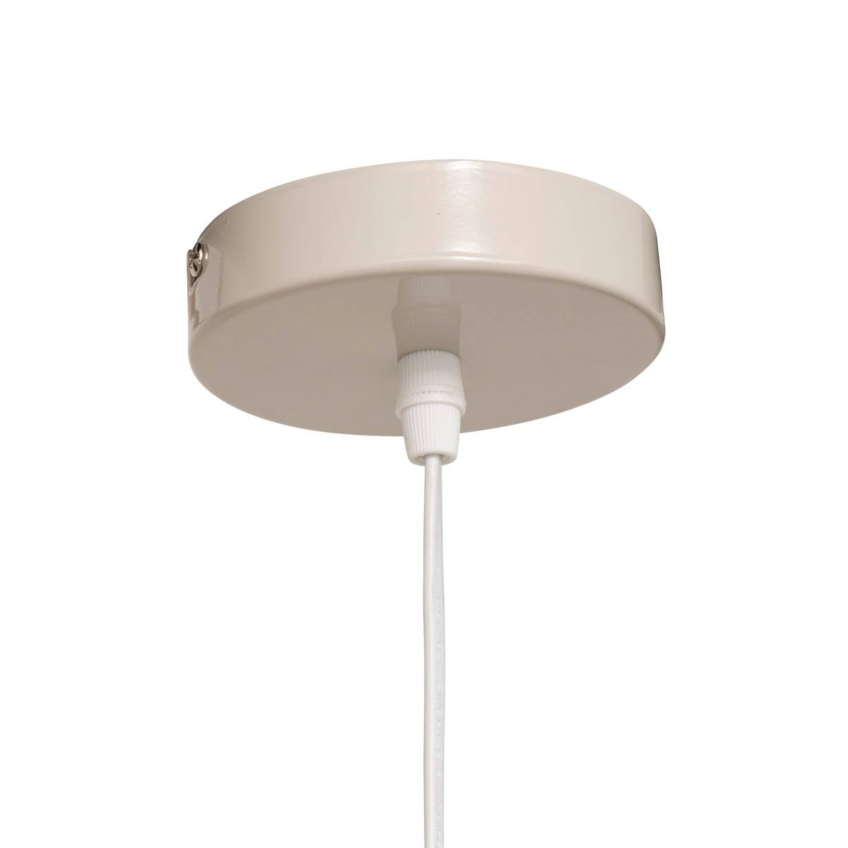 Suspension tissu cylindrique RONA beige, ATMOSPHERA