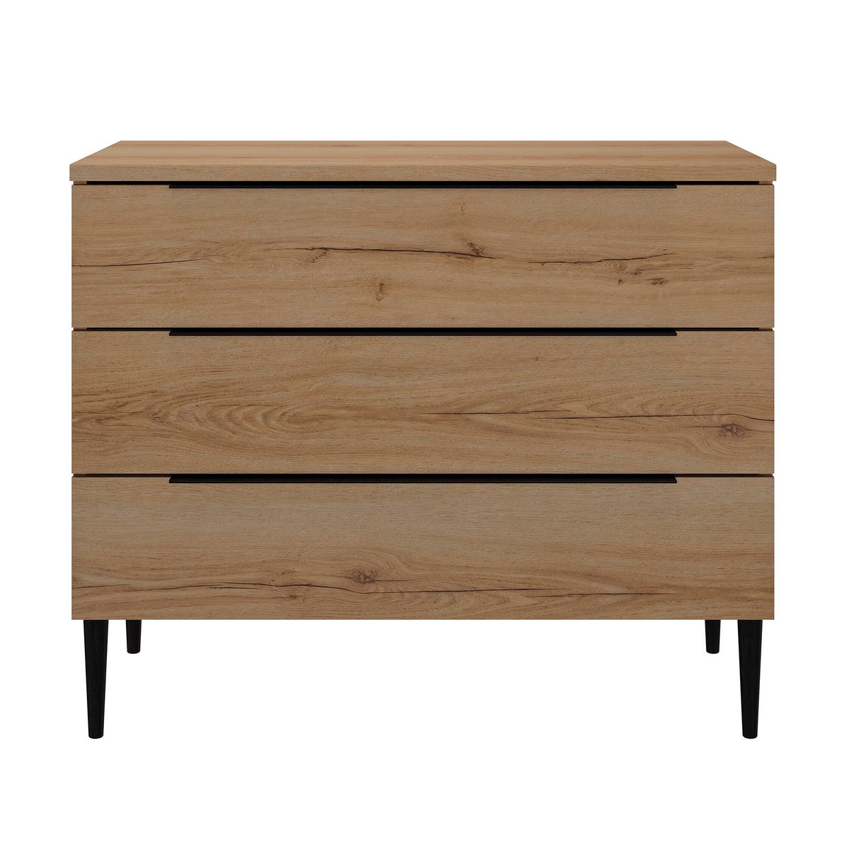 Commode 3 tiroirs marron, GAMI