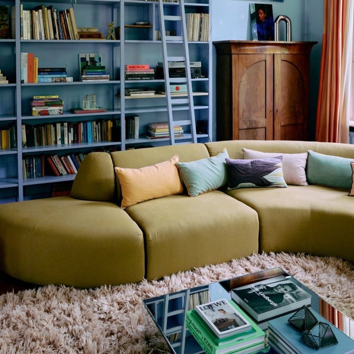 Coussin canapé Watercolours multicolore, HKLIVING