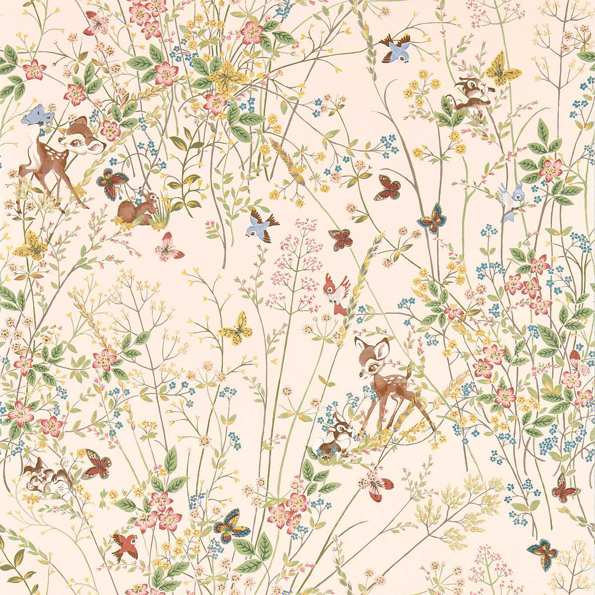 Bambi Neapolitan Wallpaper pink, SANDERSON X DISNEY