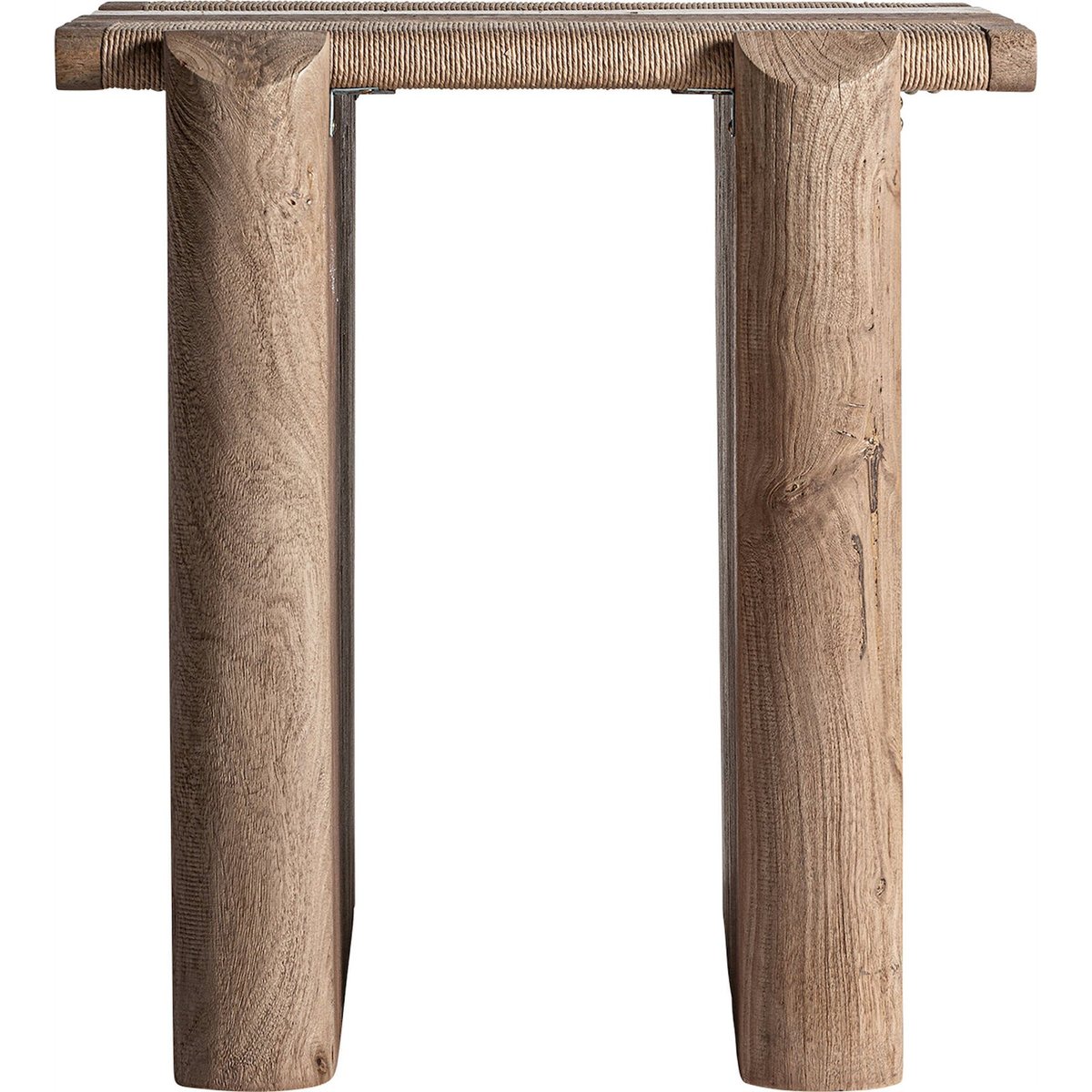 Table basse en manguier finition vieilli brun clair finition vieilli, RECOLLECTION
