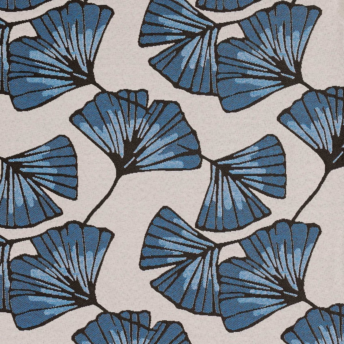 Housse de coussin Biloba bleu, LINDER