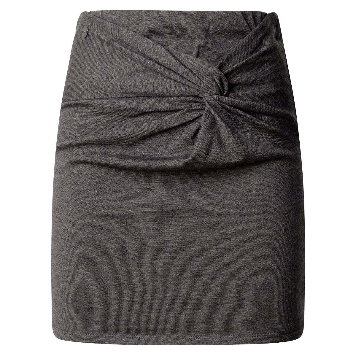Jupe Courte Drapée gris granit, PEPE JEANS