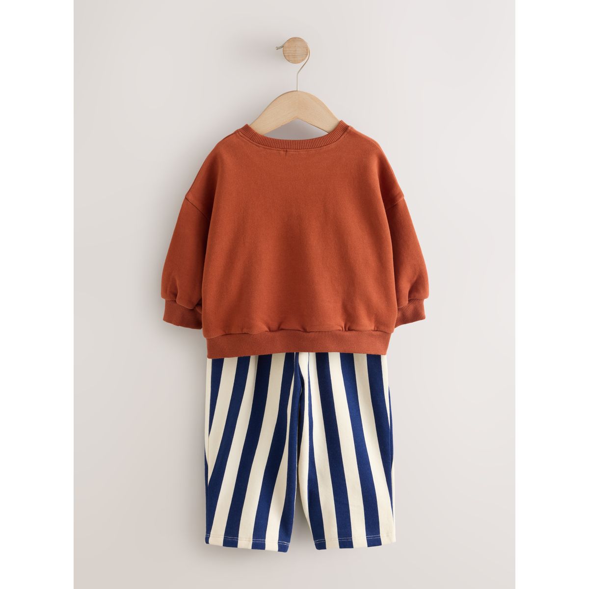 Haut manches longues/pantalon bouffant, 2 p canard rayé marine, NEXT