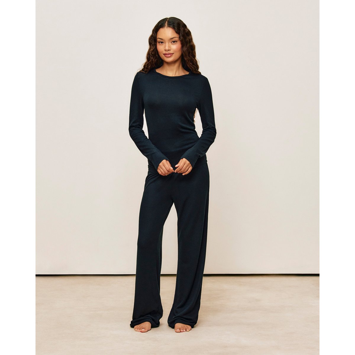 T-shirt Thermocosy en maille NEWMOUNIZ noir, UNDIZ