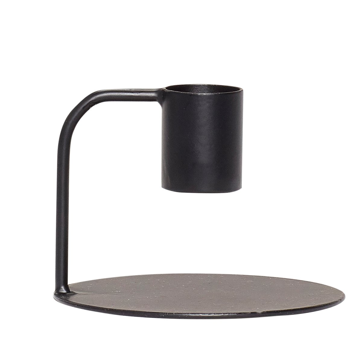 Chandelier en fer CURVE noir, HUBSCH