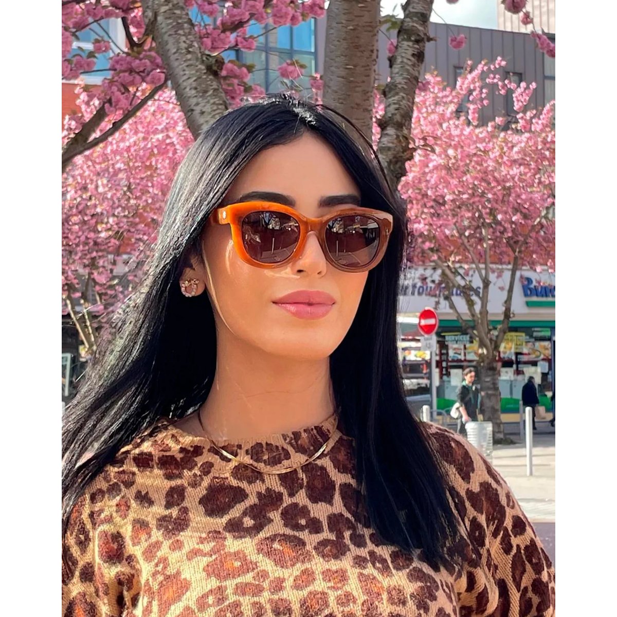 Lunettes de soleil branches flexibles, verres polarisants brun caramel, ISOTONER