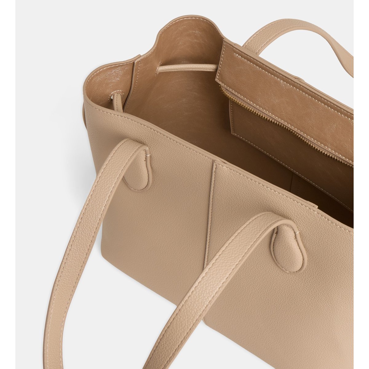 Sac cabas deborah grainé taupe, GALERIES LAFAYETTE