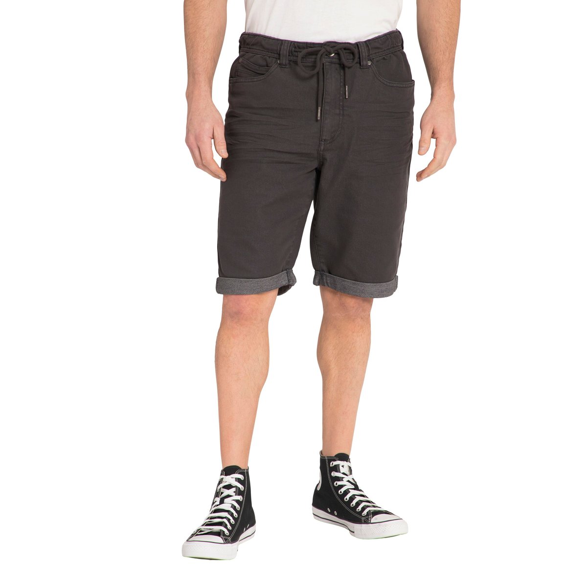 Bermuda FLEXNAMIC® 5 poches, taille élastique anthracite, JP1880