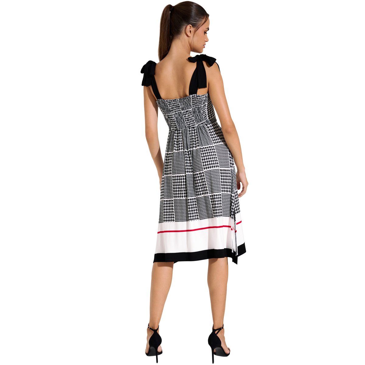 Robe estivale à bretelles Quito noir, LISCA