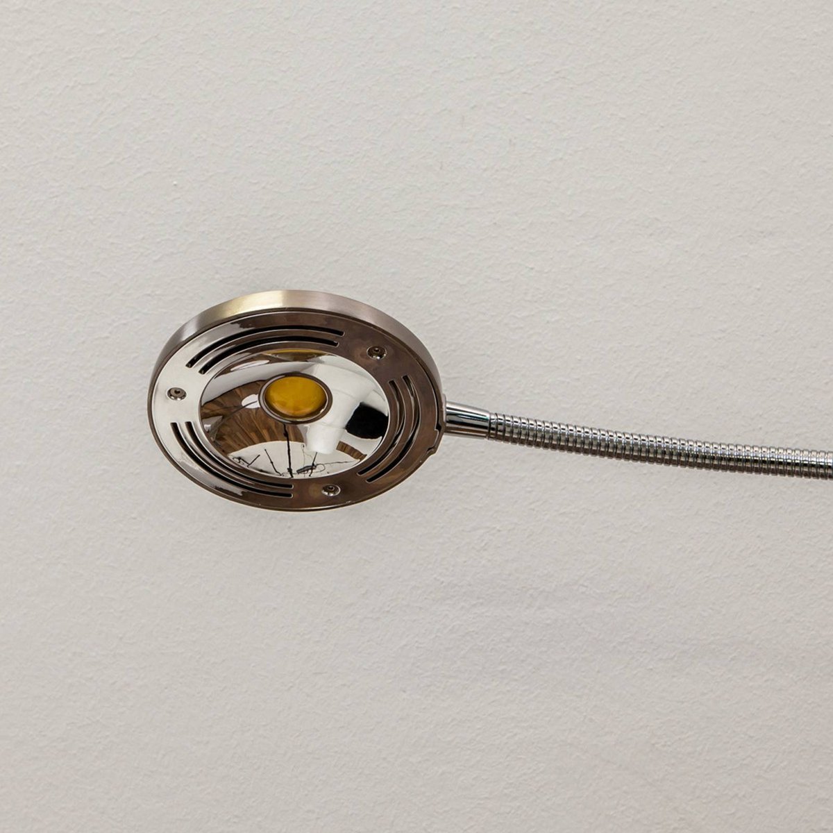 Lampadaire en métal moderneLED, Malea nickel mat, chrome, LINDBY