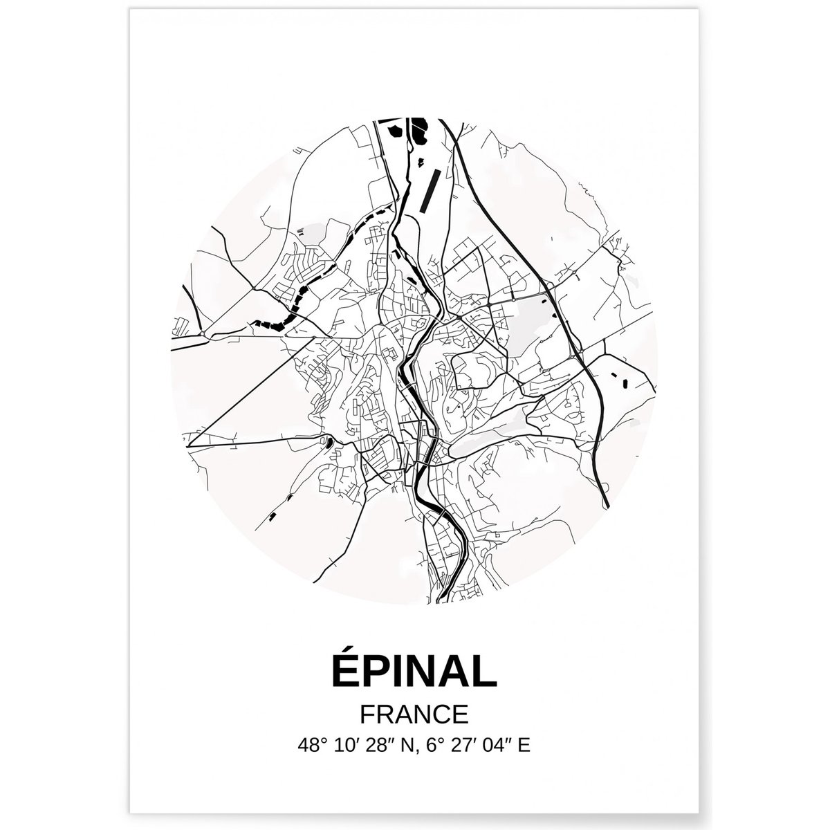 Affiche Carte Épinal blanc, L'AFFICHERIE