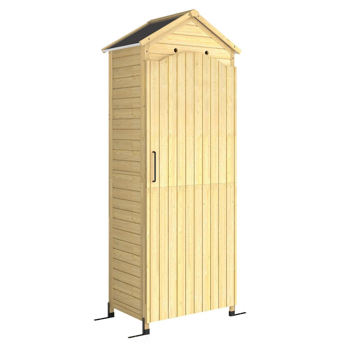 Abri de jardin Bois de sapin Bois naturel bois naturel, OUTSUNNY