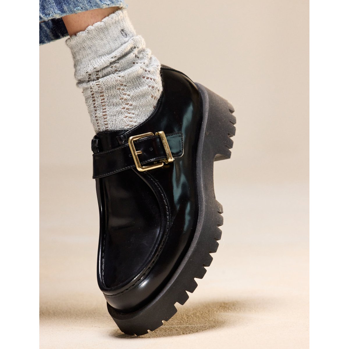 Derbies LIOR cuir box noir, ODAJE
