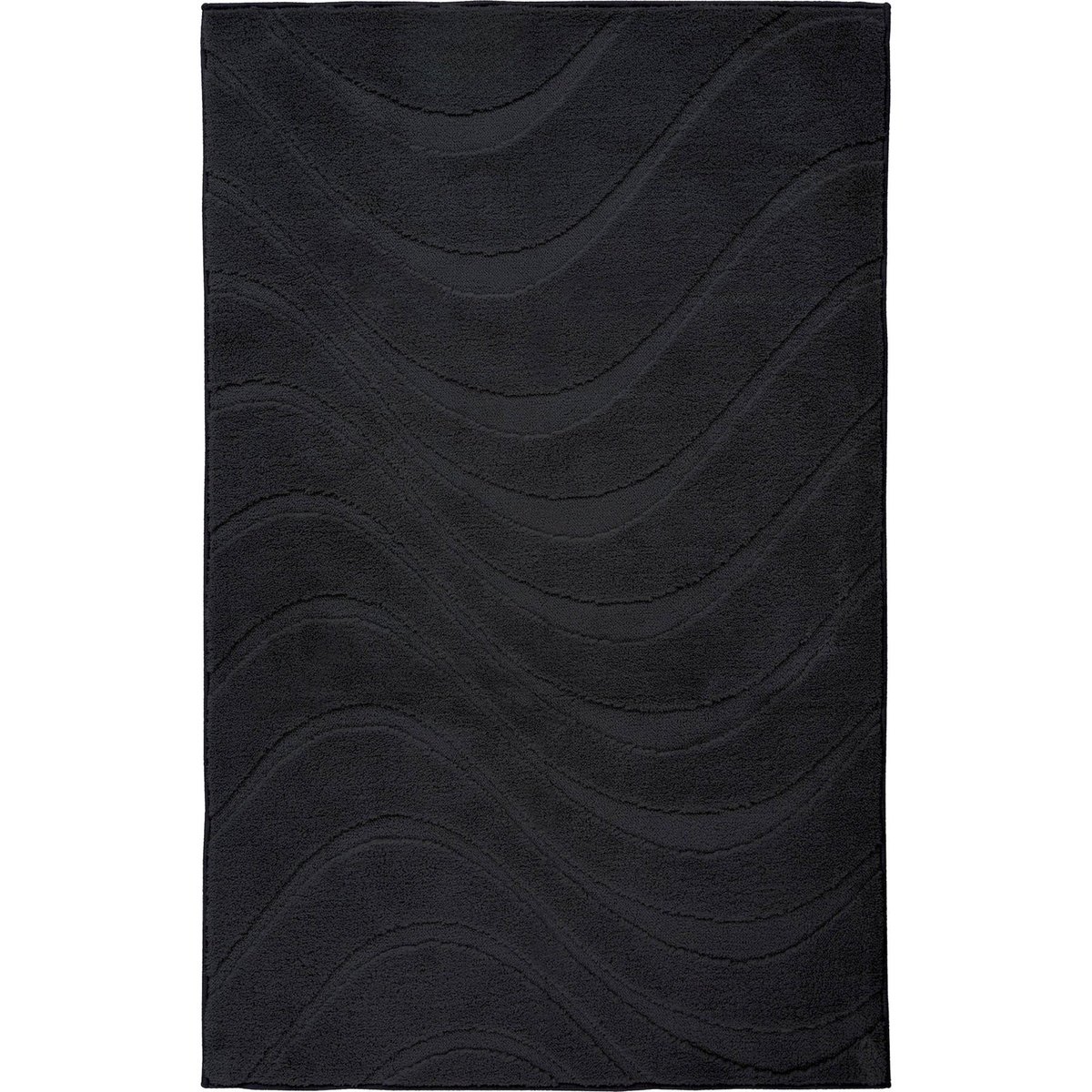 Tapis de bain antidérapant noir profond uni, ARTE ESPINA