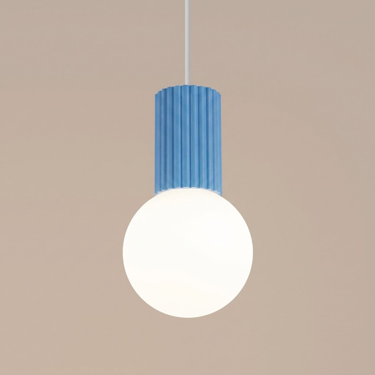 Suspension Aluminium Bleu G9 1 Halo bleu, EDEN