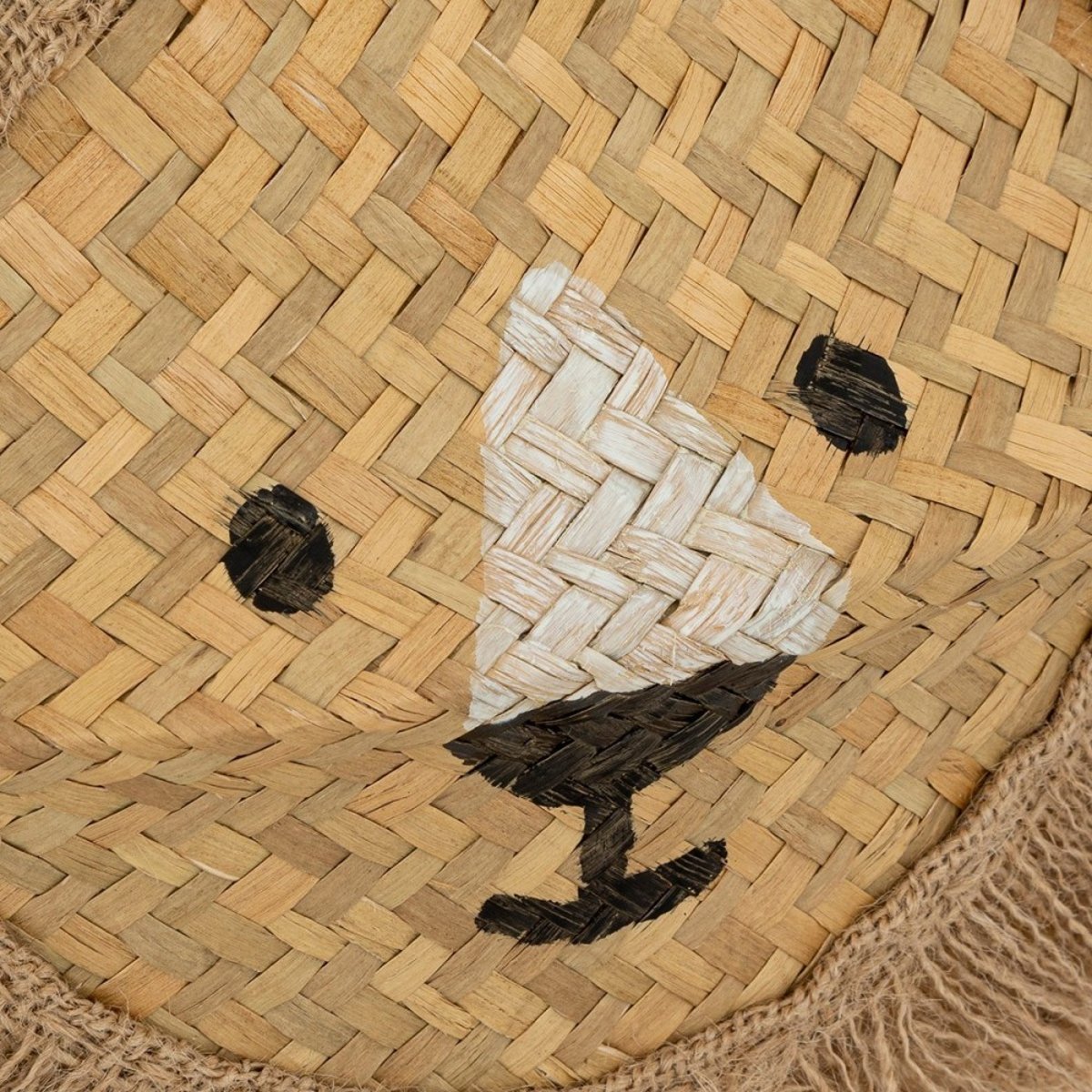 Panier Pliant Roseau Lion D35 beige, ATMOSPHERA