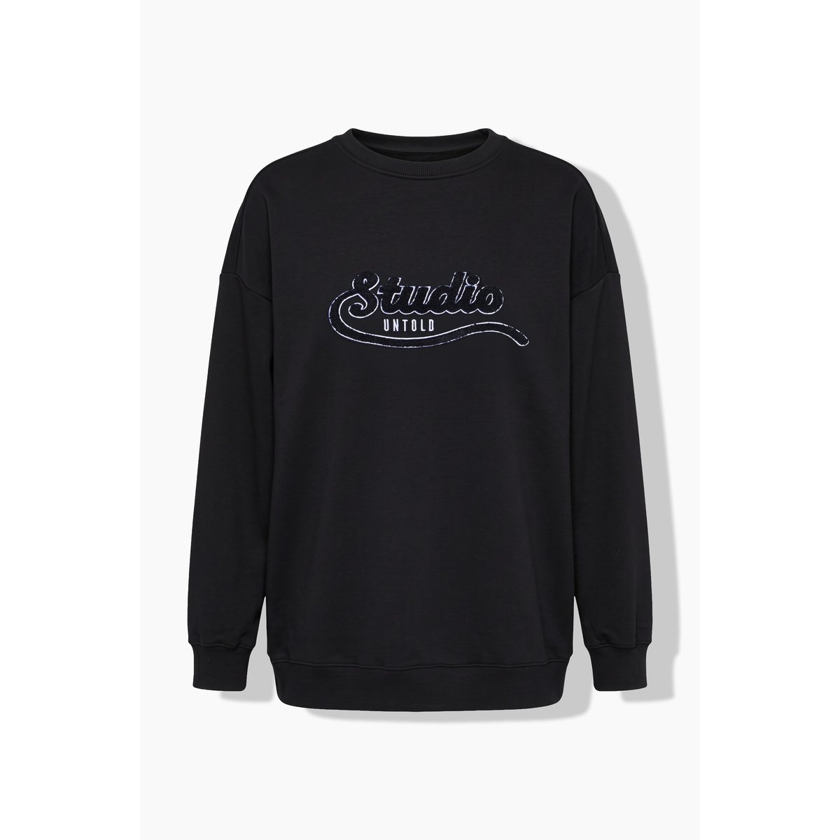 Sweat-shirt oversize, imprimé Towel Studio noir, STUDIO UNTOLD