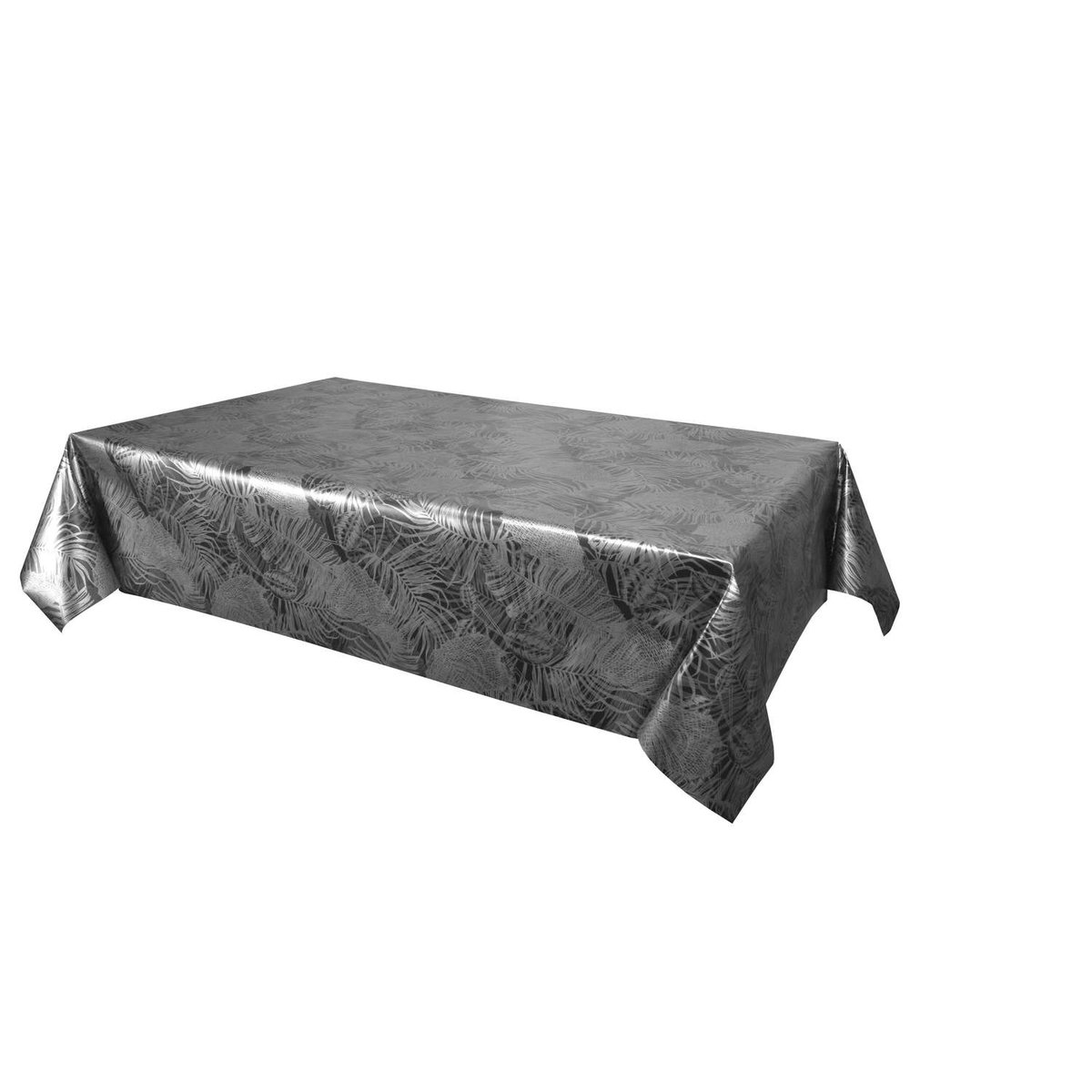 Nappe en toile cirée rectangulaire VITALI noir, TOILINUX