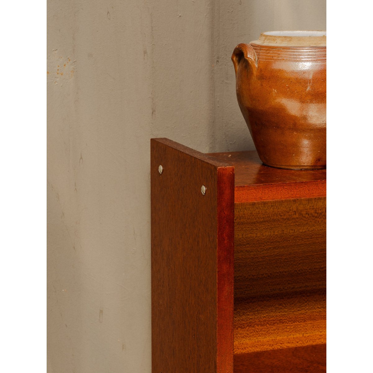 Vitrine en bois Victoria N°1317 - Bon état bois foncé, DEBONGOUT