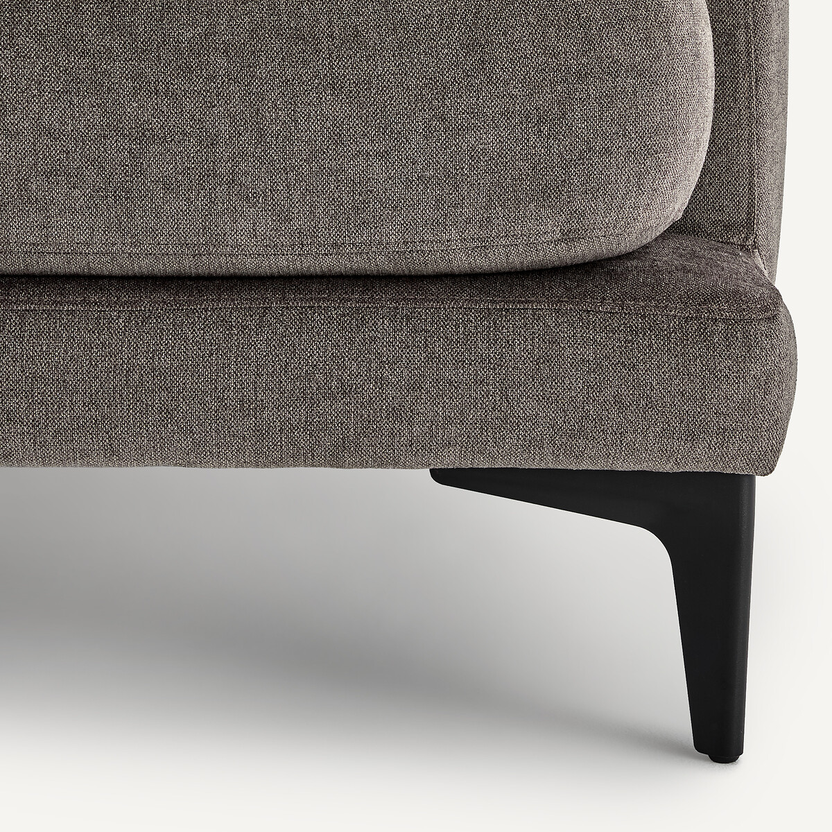 Canapé droit, 3 ou 4 places, en polyester mélangé, MODERNISTE gris stone, EMMANUEL GALLINA X AM.PM