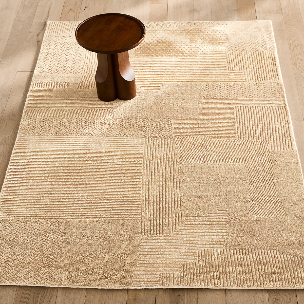 Tweedy Wool Hand-Knotted Rug sand, AM.PM