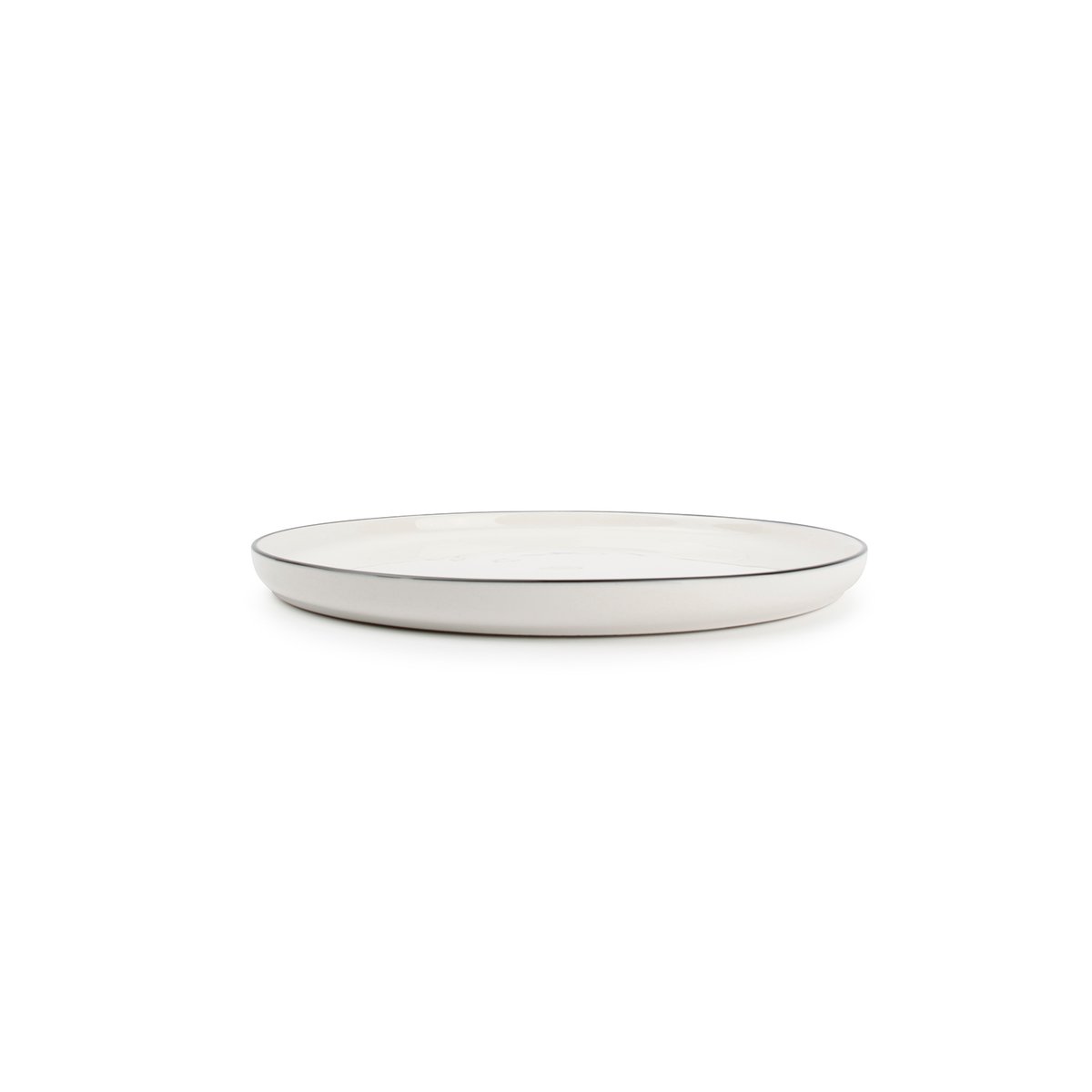 Lot de 4 assiettes 26 cm STUDIO BASE blanc, SP COLLECTION