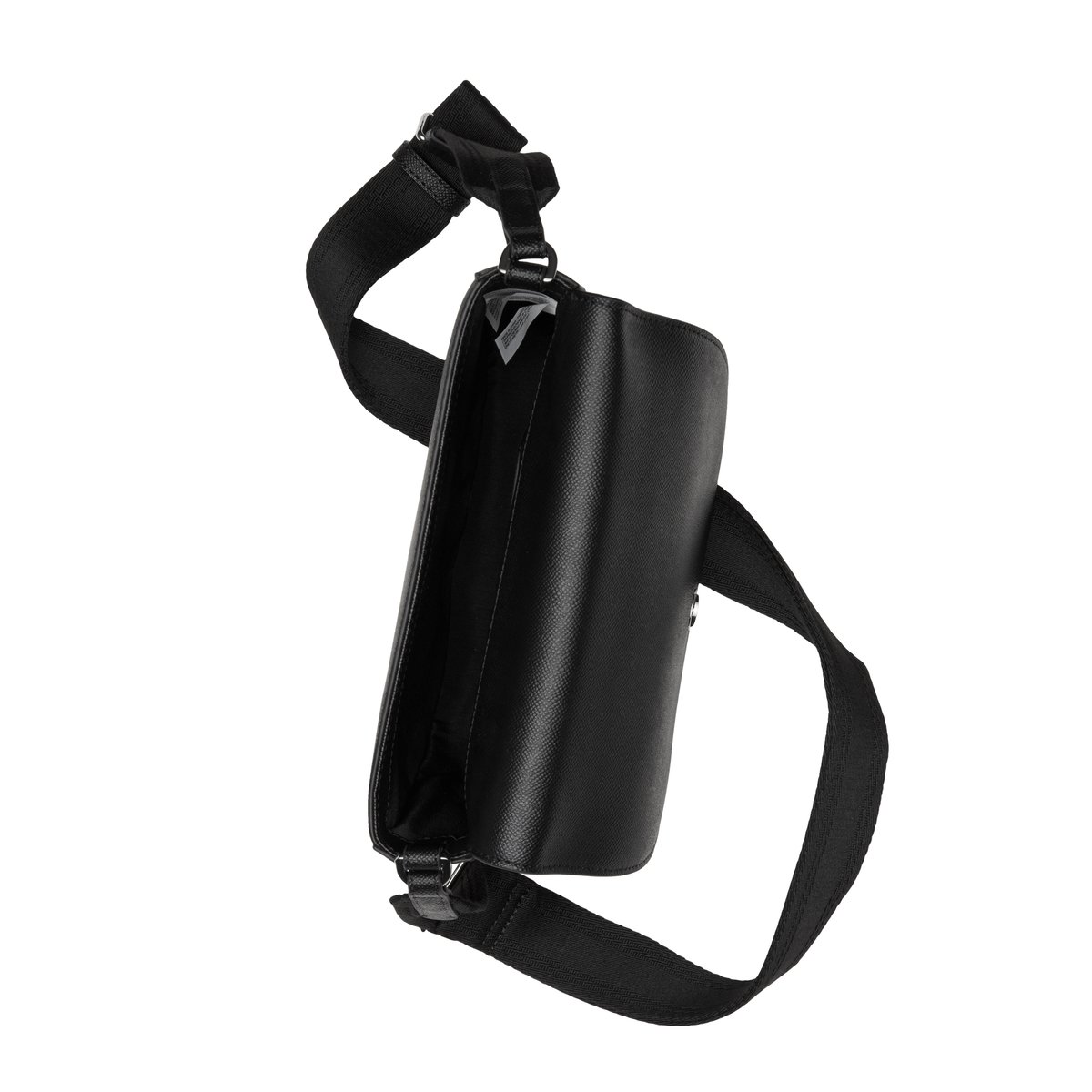 Sac à bandoulière modèle Vika small fabriqué à partir d'un substitut de cuir en polyester recyclé noir, MARC O'POLO