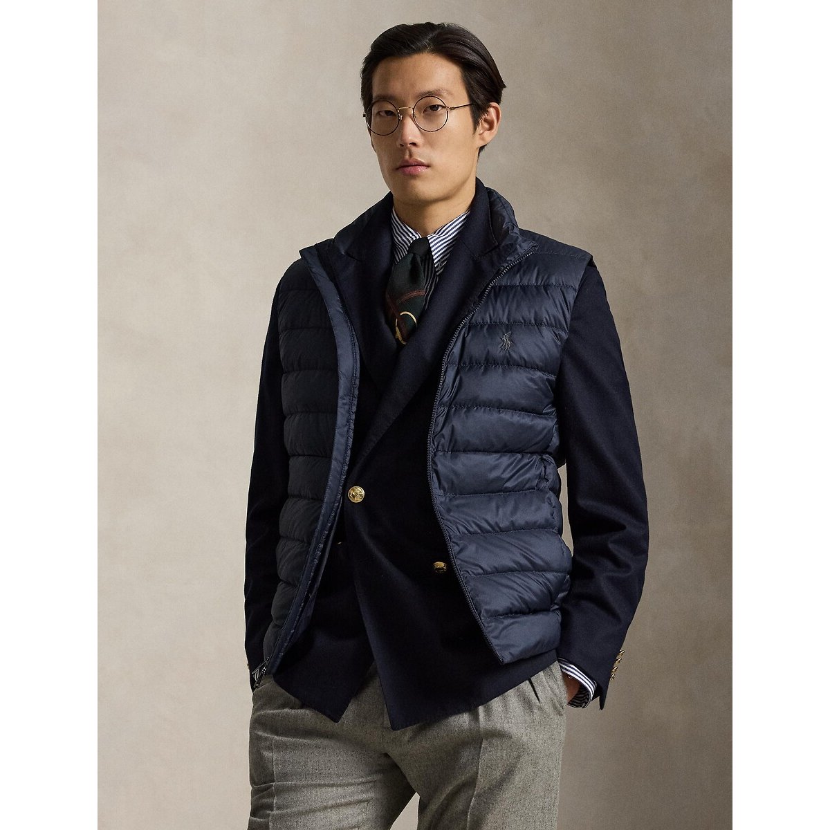 Doudoune sans manches bleu marine, POLO RALPH LAUREN
