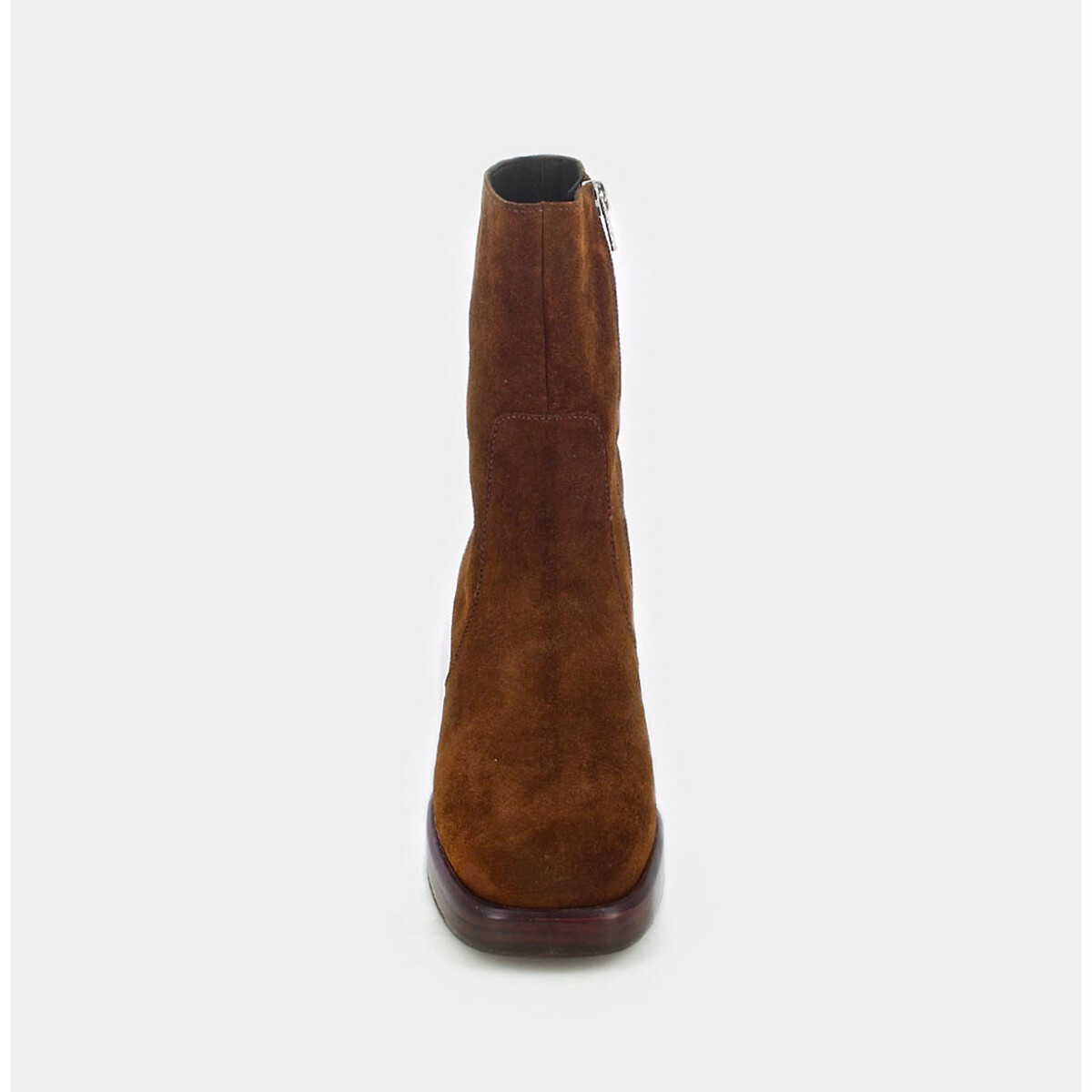 Brigand Suede Ankle Boots with Heel cognac, JONAK